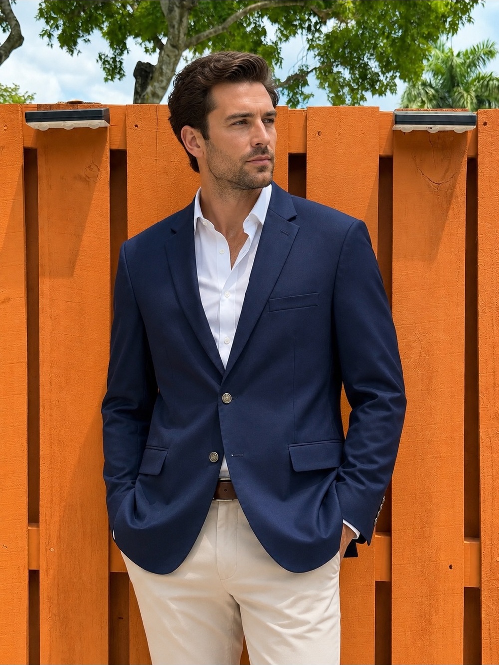 MICHAEL KORS-Macys Men's Store. Jacket.‎ Size 50R. Navy. Two front button…